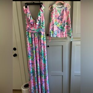 It was all a dream Lilly Pulitzer Maxi Dress XS, new without tags